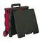 Bazic Products BAZIC Folding Cart on Wheels w/Lid Cover, 16 x 18 x 15in, Black/Red 2199 - alternate 4